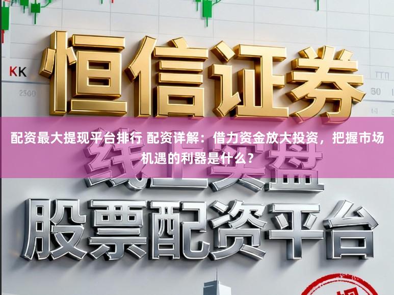 配资最大提现平台排行 配资详解：借力资金放大投资，把握市场机遇的利器是什么？